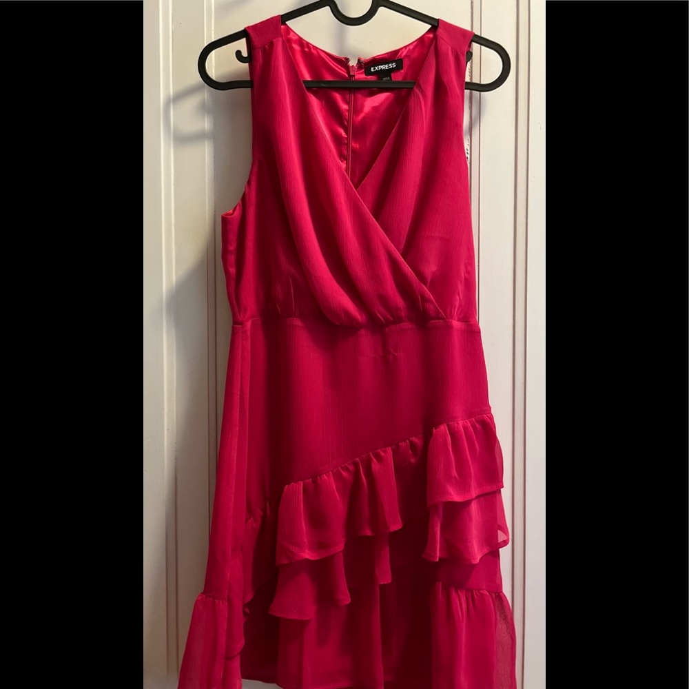 Pink Express dress, worn once. Perfect condition. Size XS.